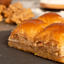 Home Made Baklava With Walnut